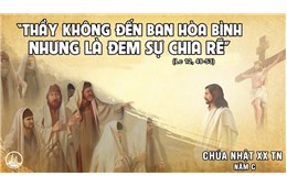 Chúa nhật XX Quanh năm C ( Lc 12, 49-53 )