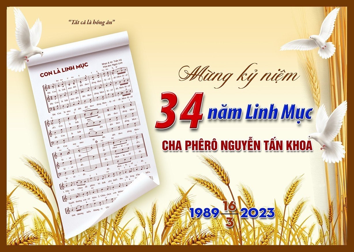 Mừng 34 năm Linh Mục Cha Phêrô Nguyễn Tấn Khoa